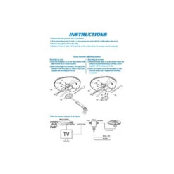 ANTENNE TV NOMADE SUPERGAIN 24,5 DB - 245 Mm -Nautica Aventure antenne tv nomade supergain 245 db 245 mm 3