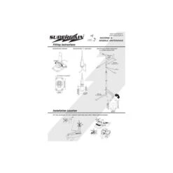 ANTENNE VHF 3 DB VEDETTE CAPRI SUPERGAIN 1,4 M -Nautica Aventure antenne vhf 3 db vedette capri supergain 14 m 2