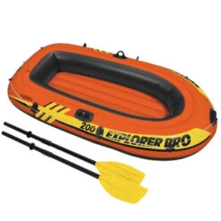 BATEAU GONFLABLE INTEX EXPLORER PRO 200 + 2 RAMES + GONFLEUR -Nautica Aventure bateau gonflable intex explorer pro 200 2 rames gonfleur 3