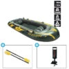 BATEAU GONFLABLE INTEX SEAHAWK 3 + 2 AVIRONS + GONFLEUR -Nautica Aventure bateau gonflable intex seahawk 3 2 avirons gonfleur