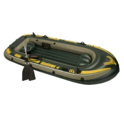 BATEAU GONFLABLE INTEX SEAHAWK 4 + 2 RAMES + GONFLEUR -Nautica Aventure bateau gonflable intex seahawk 4 2 rames gonfleur 4