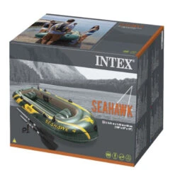 BATEAU GONFLABLE INTEX SEAHAWK 4 + 2 RAMES + GONFLEUR -Nautica Aventure bateau gonflable intex seahawk 4 2 rames gonfleur 5