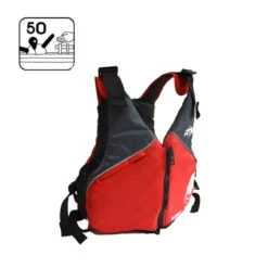 GILET DE FLOTTAISON ROTOMOD KORO KAYAK ROUGE -Nautica Aventure gilet de flottaison rotomod koro kayak rouge 1