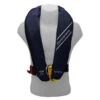 GILET DE SAUVETAGE GONFLABLE MANUEL ORANGE MARINE 170N AVEC HARNAIS ESSENTIAL NAVY -Nautica Aventure gilet de sauvetage gonflable manuel orange marine 170n avec harnais essential navy