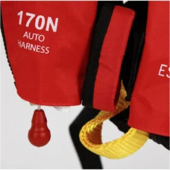 Gilet Gonflable ESSENTIAL ZIP Automatique Avec Harnais 170 N - Rouge -Nautica Aventure gilet gonflable essential zip automatique avec harnais 170 n rouge 6