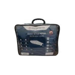 HOUSSE BATEAU MOTEUR BLEU ORANGEMARINE Pour Un Bateau De 400 à 430 Cm De Long X 180 Cm - BLEU -Nautica Aventure housse bateau moteur bleu orangemarine pour un bateau de 400 a 430 cm de long x 180 cm bleu 2