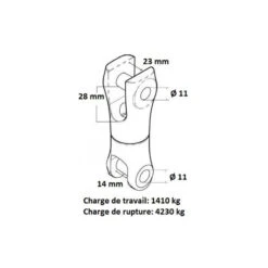 JONCTION CHAINE ANCRE ÉMERRILLON 10-12 Mm -Nautica Aventure jonction chaine ancre emerrillon 10 12 mm 2