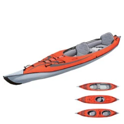 KAYAK GONFLABLE ADVANCED ELEMENTS FRAME CONVERTIBLE ROUGE -Nautica Aventure kayak gonflable advanced elements frame convertible rouge 1