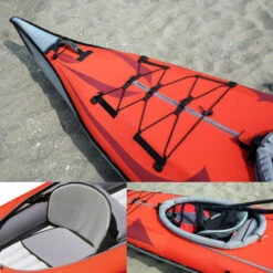 KAYAK GONFLABLE ADVANCED ELEMENTS FRAME CONVERTIBLE ROUGE -Nautica Aventure kayak gonflable advanced elements frame convertible rouge 4