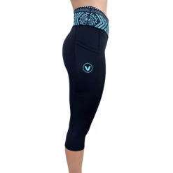 Leggings 3/4 ActiV Noir Gris Femme VAIKOBI -Nautica Aventure leggings 3 4 activ noir gris femme vaikobi 2