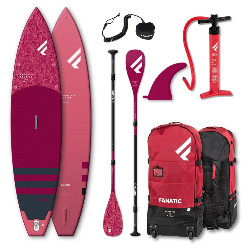 PADDLE FANATIC 2022 DIAMOND AIR TOURING 11.6x31 GONFLABLE + PAGAIE CARBON DIAMOND C35 COMPLET 3 PADDLE FANATIC 2022 DIAMOND AIR TOURING 11.6x31 GONFLABLE + PAGAIE CARBON DIAMOND C35 COMPLET