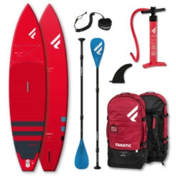 PADDLE GONFLABLE FANATIC RAY AIR 12.6 X 32 PURE ROUGE 2022 -Nautica Aventure paddle gonflable fanatic ray air 126 x 32 pure rouge 2022 1