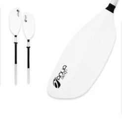 PAGAIE KAYAK AQUADESIGN WHITE 2 PARTIES 215CM -Nautica Aventure pagaie kayak aquadesign white 2 parties 215cm 1