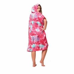 PONCHO AFTER BIG LEAVES BURNT PINK -Nautica Aventure poncho after big leaves burnt pink 2