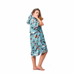 PONCHO AFTER SKETCHBOOK BLEU -Nautica Aventure poncho after sketchbook bleu 2