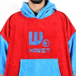 Poncho Howzit Bleu/rouge -Nautica Aventure poncho howzit bleu rouge 8