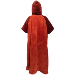 PONCHO PLAID AFTER ESSENTIAL SHERPA ROUGE TU -Nautica Aventure poncho plaid after essential sherpa rouge tu 2