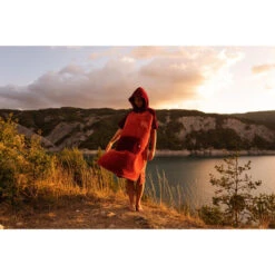 PONCHO PLAID AFTER ESSENTIAL SHERPA ROUGE TU -Nautica Aventure poncho plaid after essential sherpa rouge tu 5