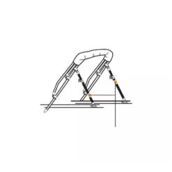 LALIZAS Support De Biminis Télescopique 71-122 Cm -Nautica Aventure support de biminis telescopique 71 122 cm 2
