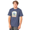 T-SHIRT RIP CURL DESTINATION ANIMALS BLEU MARINE -Nautica Aventure t shirt rip curl destination animals bleu marine
