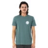 T-SHIRT RIP CURL WETTIE ESSENTIAL BLEU GRIS -Nautica Aventure t shirt rip curl wettie essential bleu gris