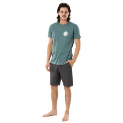 T-SHIRT RIP CURL WETTIE ESSENTIAL BLEU GRIS -Nautica Aventure t shirt rip curl wettie essential bleu gris 3