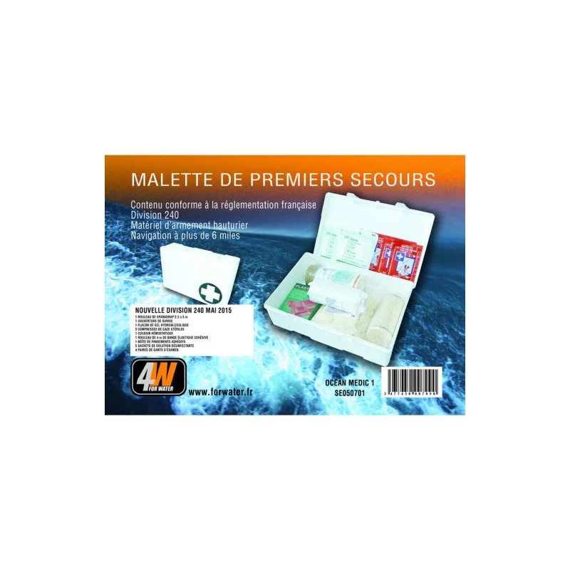 TROUSSE DE SECOURS OCEAN SEMI-HAUTURIÈRE 4WATER 3 TROUSSE DE SECOURS OCEAN SEMI-HAUTURIÈRE 4WATER
